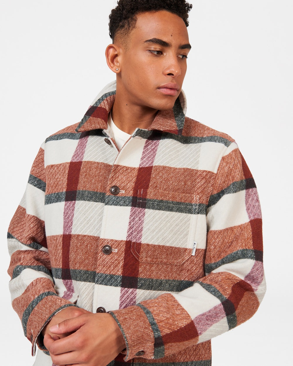 Vestes Ben Sherman Plaid Orange | ITU-19500343